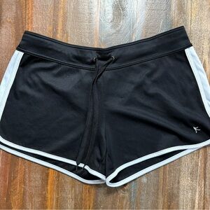 Danskin Now Black Shorts with White Trim